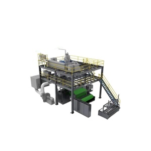 Automatinė vieno pluošto neaustinių audinių gamybos mašina