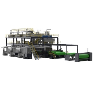 Pp Netkaný recyklačný stroj SSS PLA Stroj na výrobu netkanej textílie Spunbond na výrobu kyseliny polymliečnej